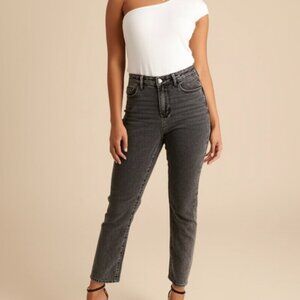 Pacsun High-Waisted Mom Jeans | Size 26 | Faded Black Vintage Wash